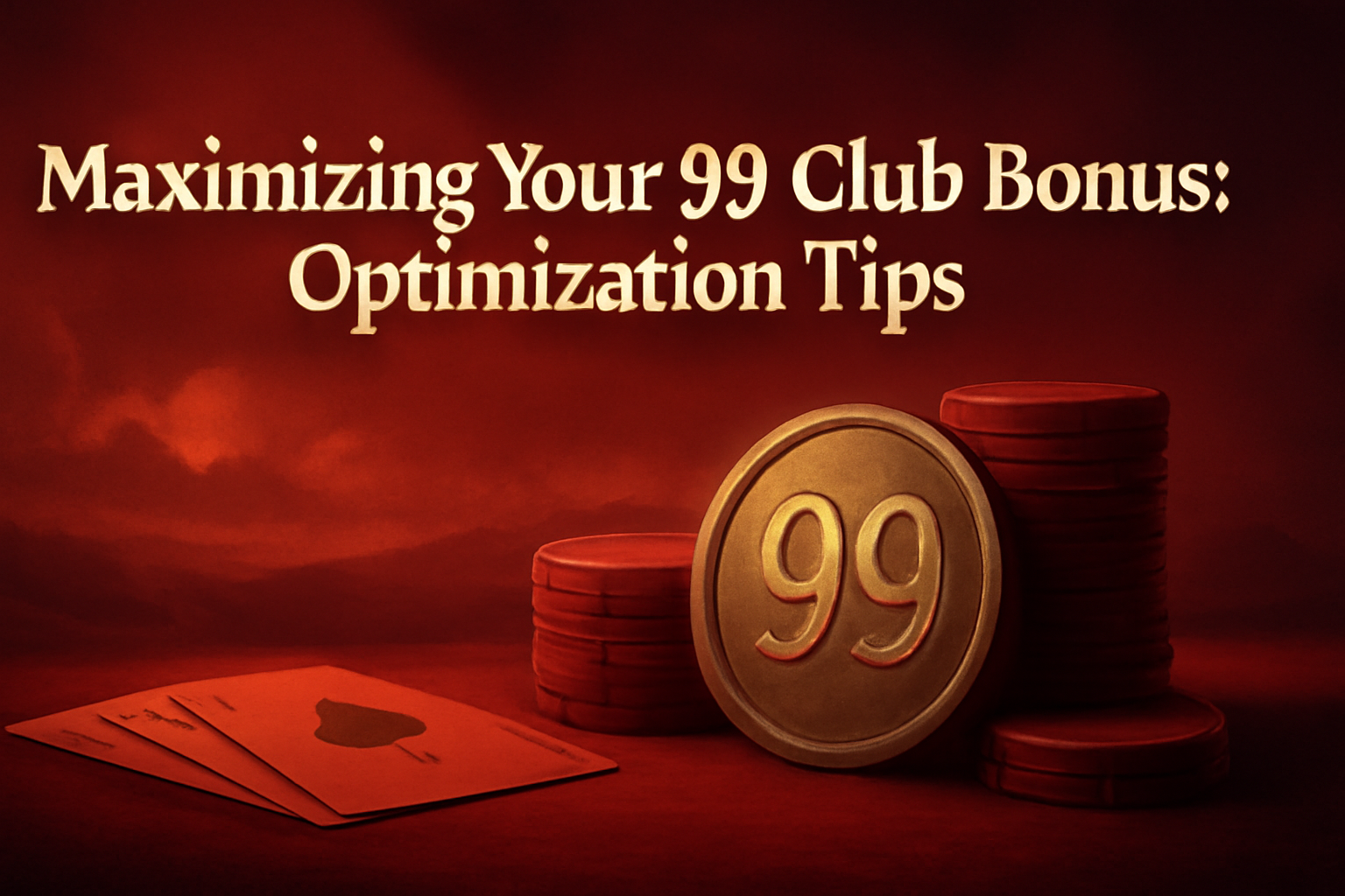 A high-tech scene showcasing the overview of 99 Club features with dominant red accents.