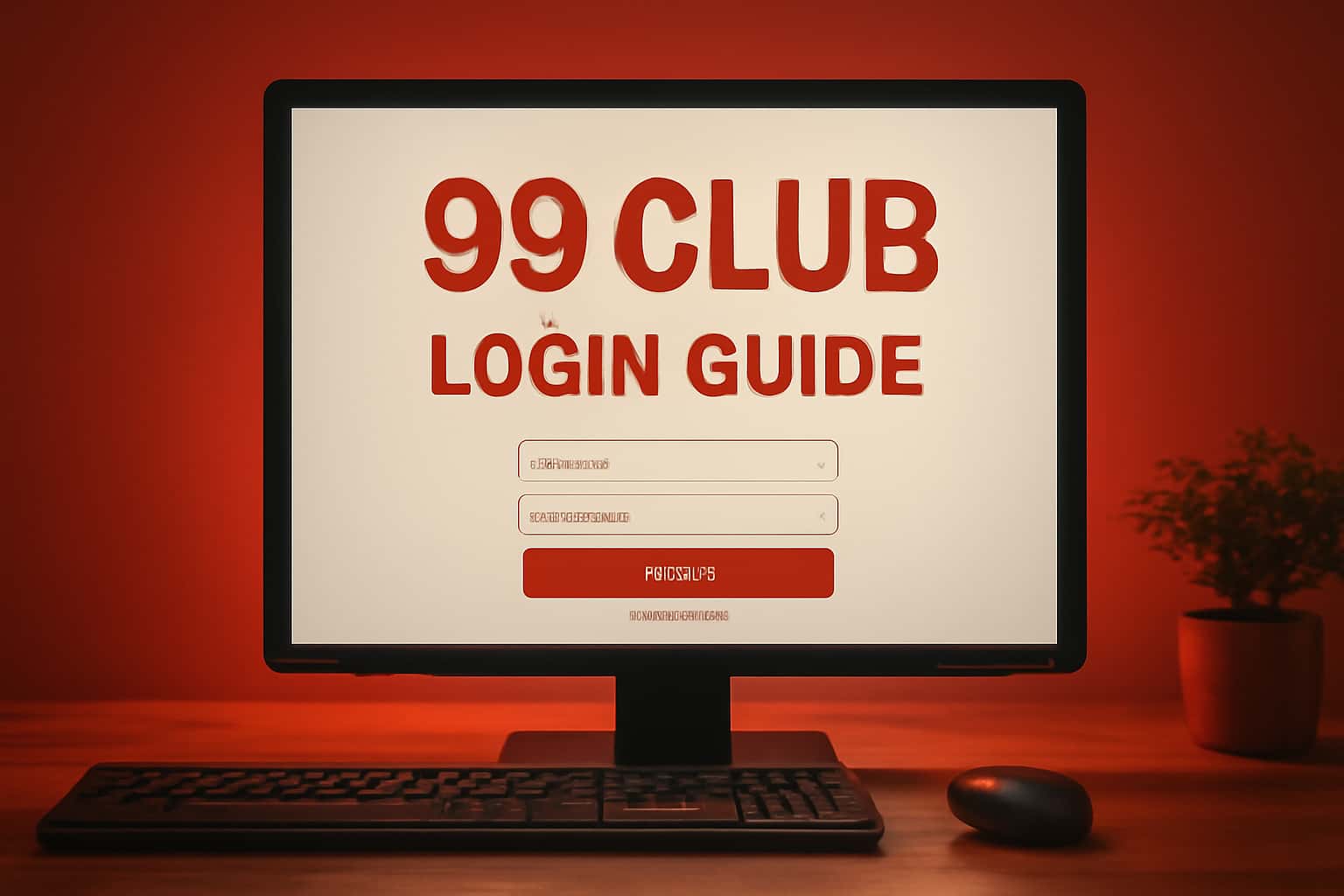 Informational scene showcasing the 99 Club Login Guide with emphasis on the 99 Club text.