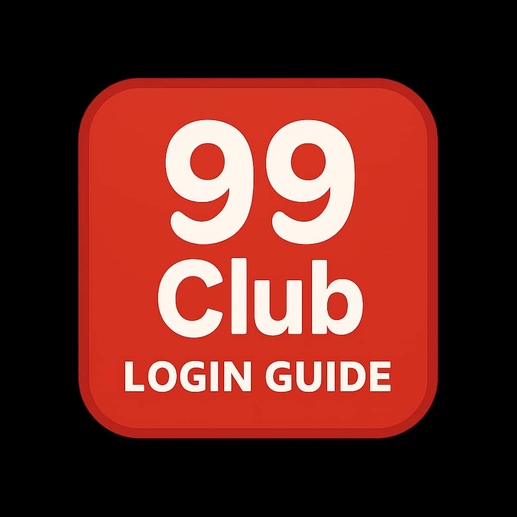 Icon representing the 99 Club Login Guide, highlighting the 99 Club text.