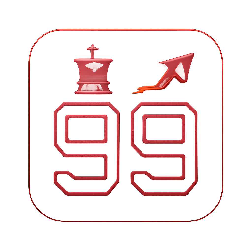 An icon representing the 99 Club Features Overview in a professional design.