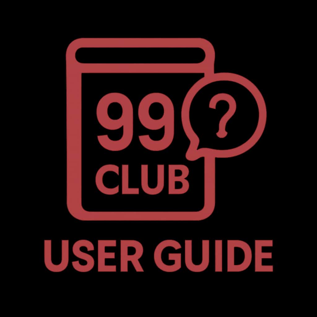 A professional icon symbolizing the 99 Club User Guide.