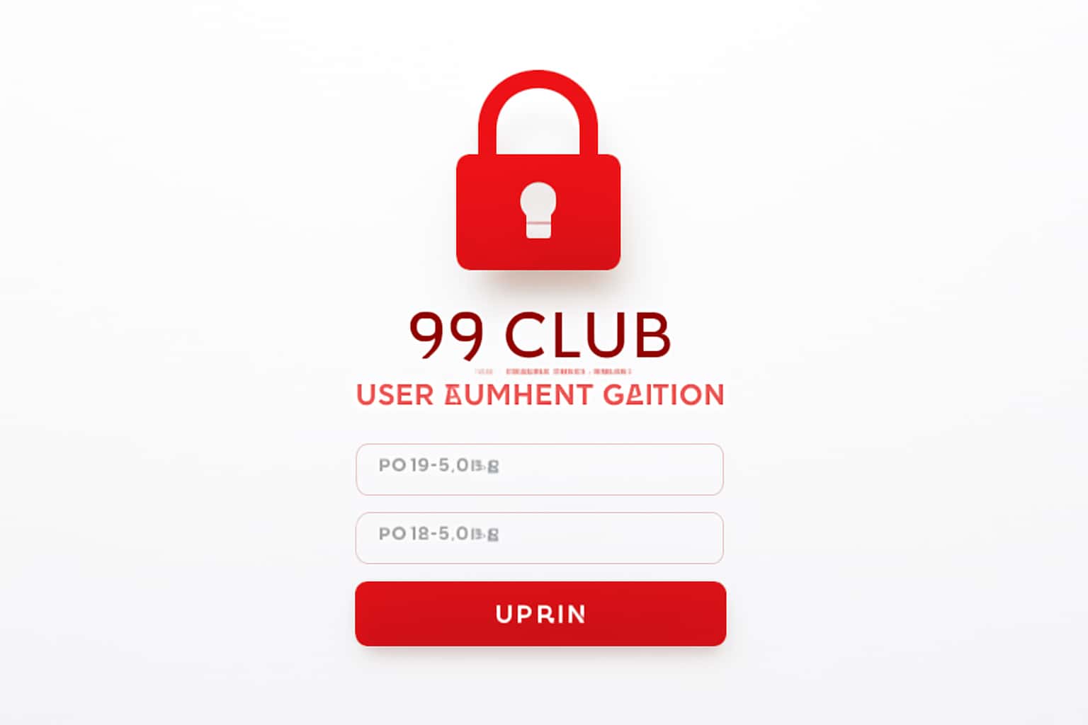 99 Club User Authentication Interface