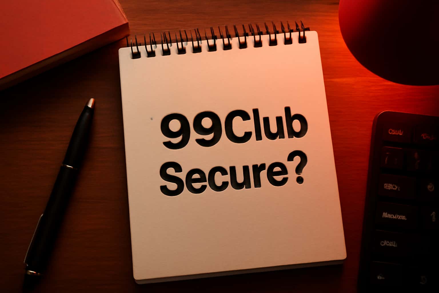 Informative scene depicting the security features of 99 Club.