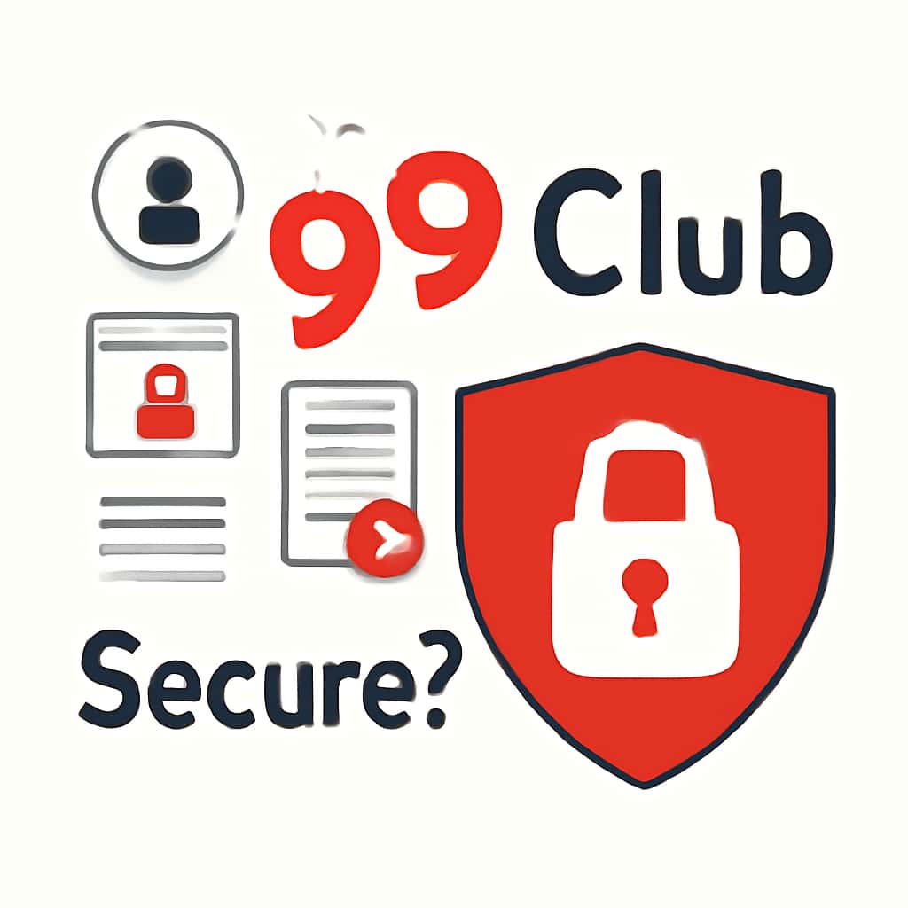 Illustration detailing the security features of 99 Club.