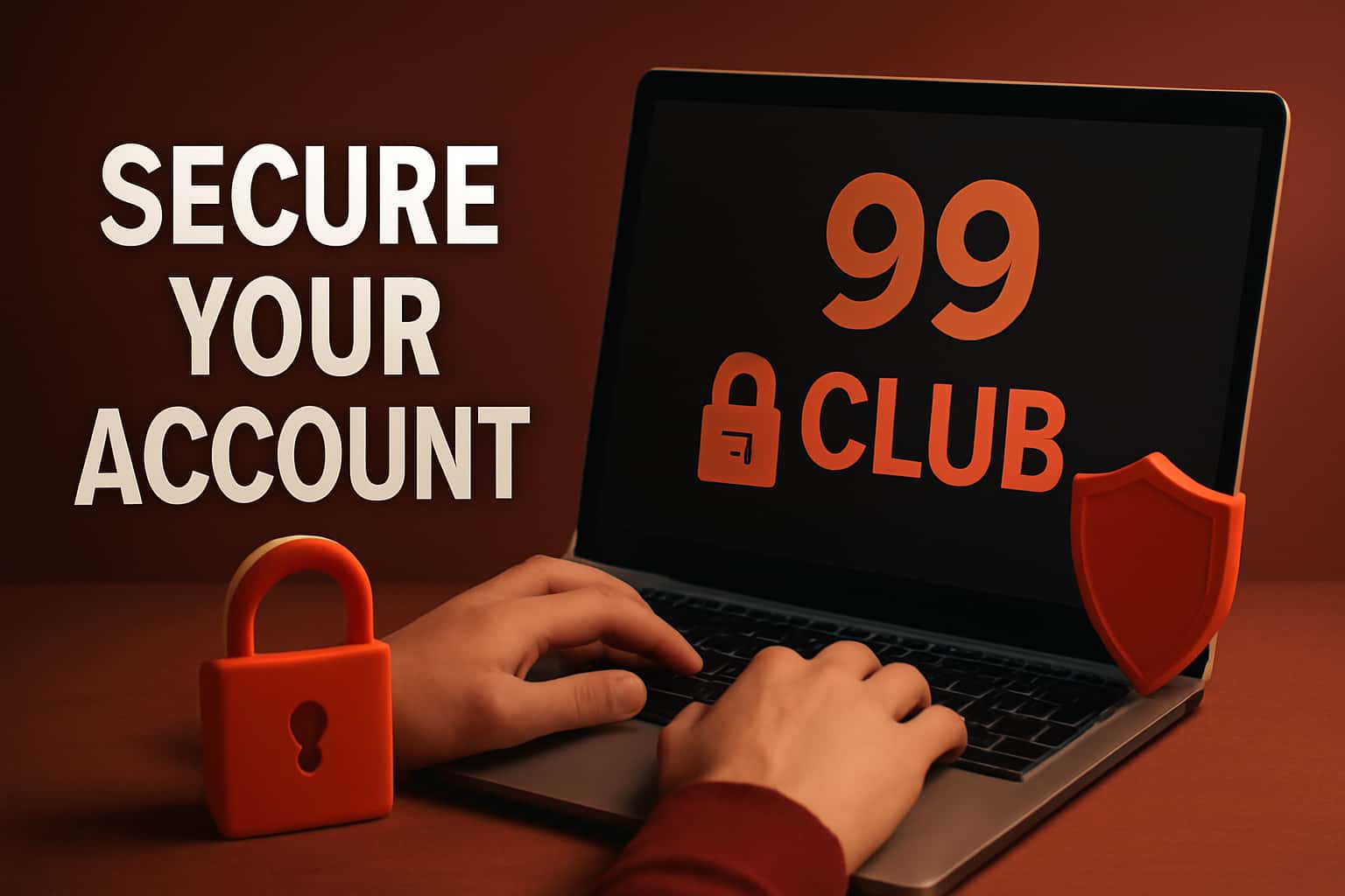 An informative graphic showcasing account security tips for 99 Club.
