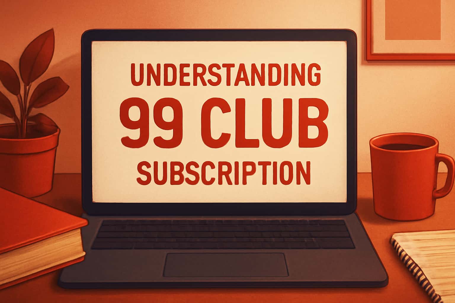 An informative scene depicting the 99 Club Subscription with visual elements highlighting access and features.